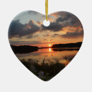 Sonnenuntergang Keramik Ornament
