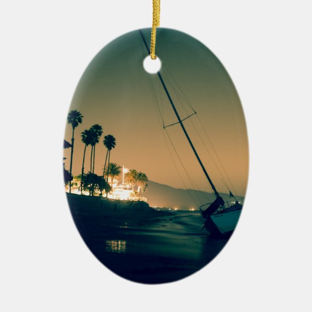 Sonnenuntergang Keramik Ornament (Vorne)
