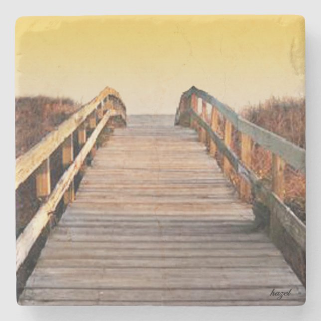 Sonnenuntergang Kiawah Island, South Carolina Steinuntersetzer (Vorderseite)