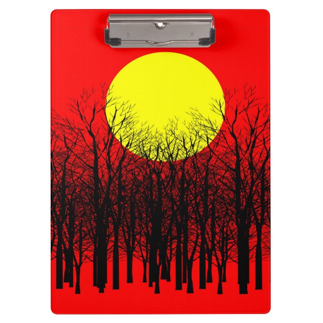 Sonnenuntergang Klemmbrett (Vorderseite)