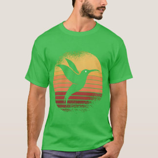 Sonnenuntergang Kolibri Kolibris Vögel lustig T-Shirt