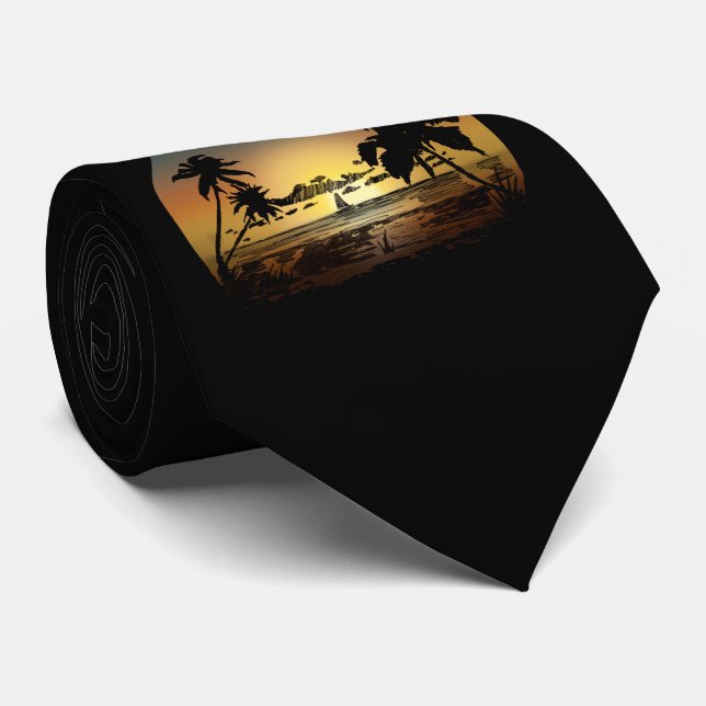 Sonnenuntergang Krawatte (Gerollt)