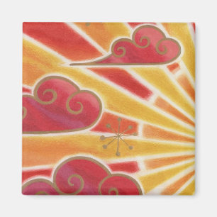 Sonnenuntergang Kühlschrankmagnet Platz Magnet