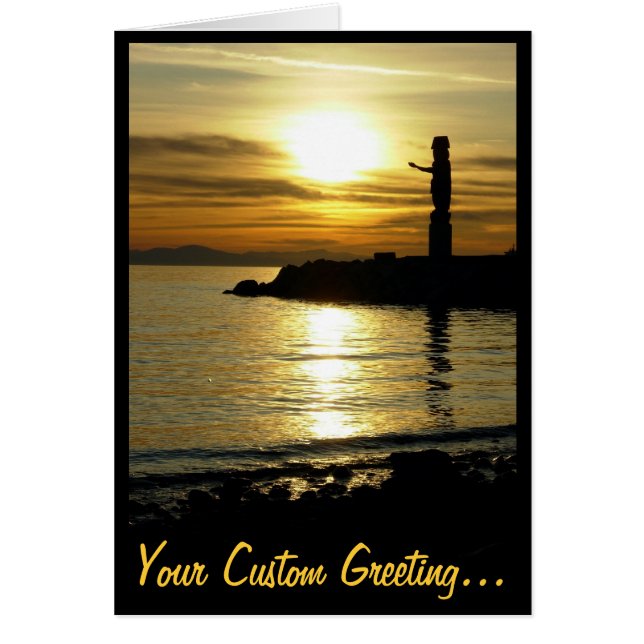 Sonnenuntergang Landschaft Blank Card Schöne Druck (Vorne)