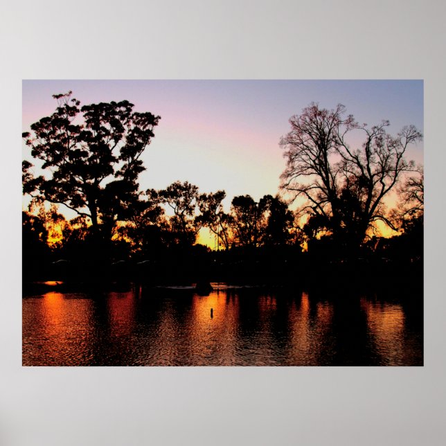 Sonnenuntergang - Landschaft Landschaft Landschaft Poster (Vorne)