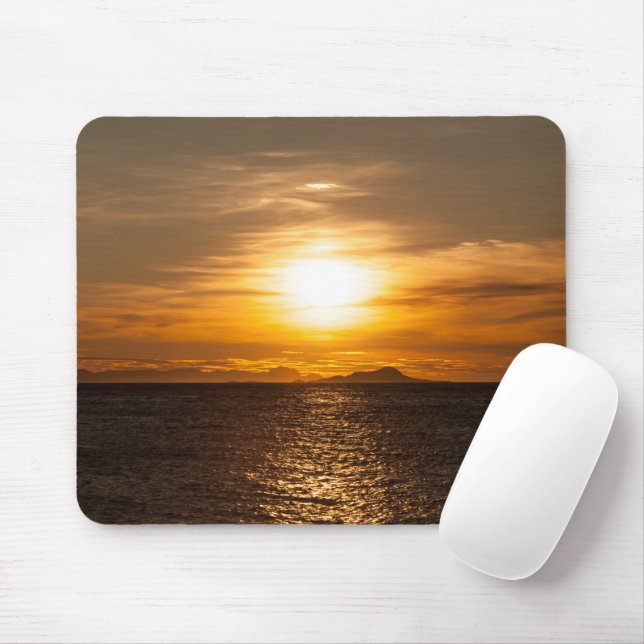 Sonnenuntergang Landschaft Natur Foto Mousepad (Mit Mouse)