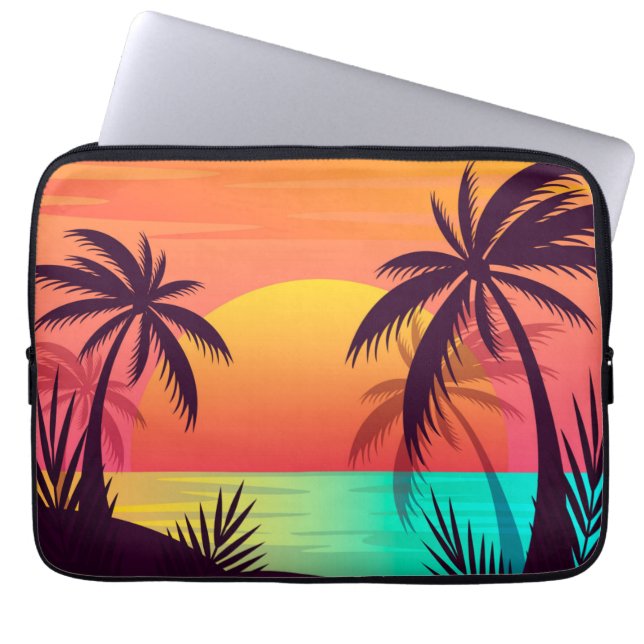 Sonnenuntergang Laptopschutzhülle (Vorderseite)