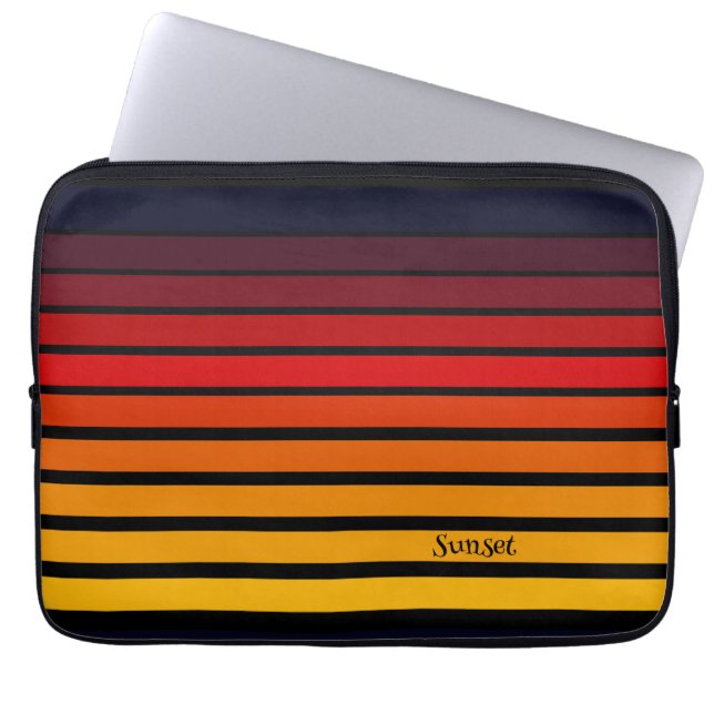Sonnenuntergang Laptopschutzhülle (Vorderseite)