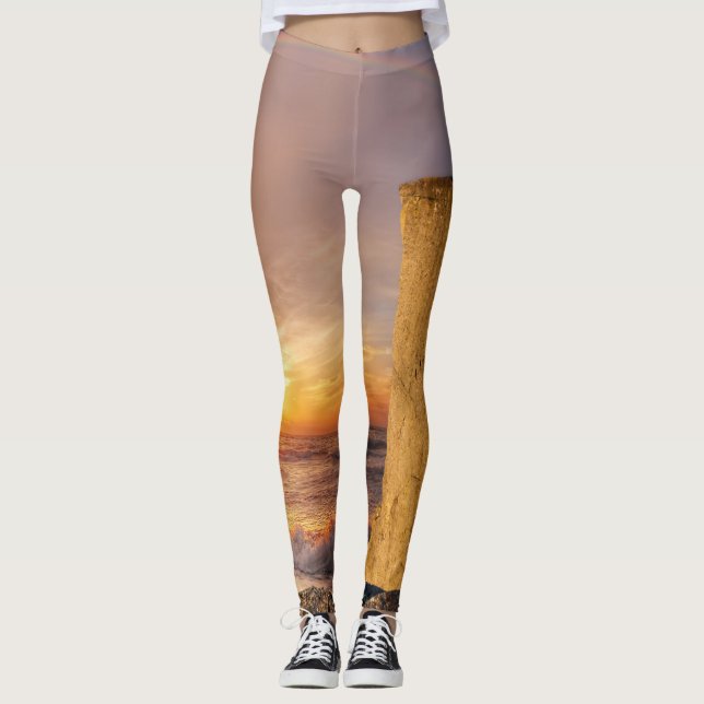 Sonnenuntergang Leggings (Vorderseite)
