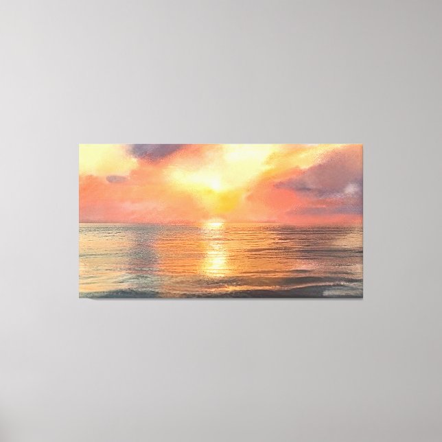 Sonnenuntergang Leinwand (Vorderseite)