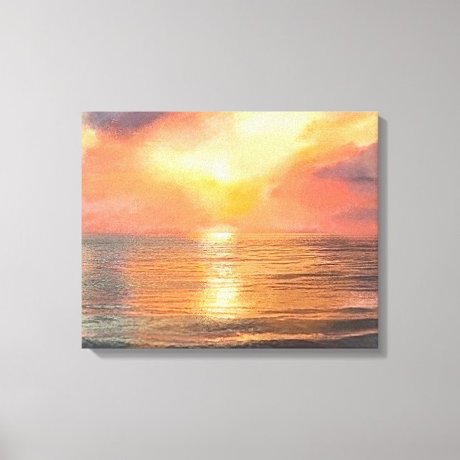 Sonnenuntergang Leinwand (Vorderseite)