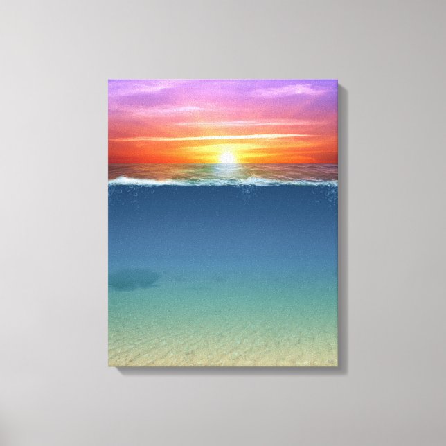Sonnenuntergang Leinwanddruck (Vorderseite)