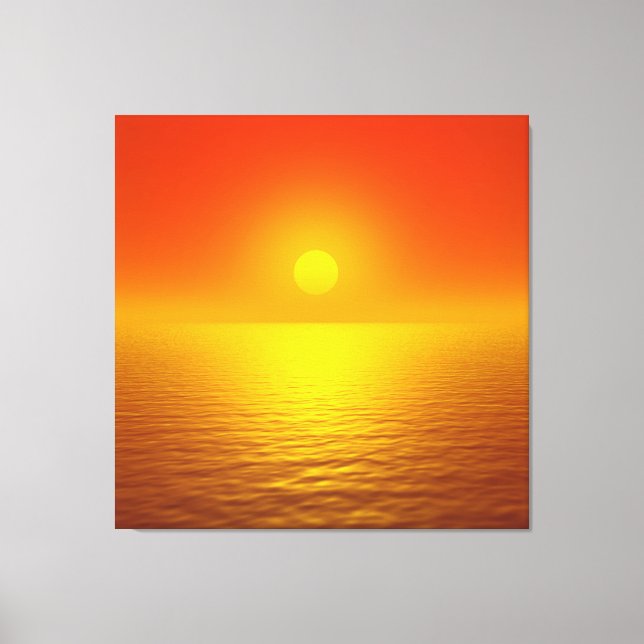 Sonnenuntergang Leinwanddruck (Vorderseite)