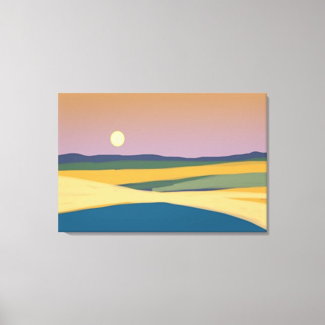 Sonnenuntergang Leinwanddruck (Vorderseite)