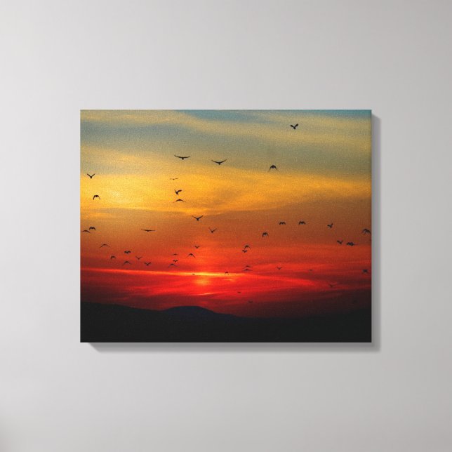 Sonnenuntergang Leinwanddruck (Vorderseite)