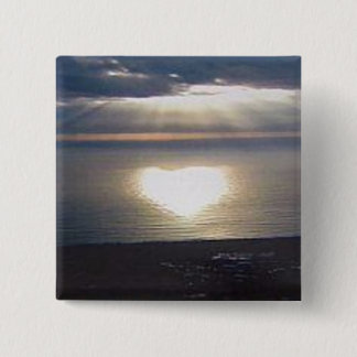 Sonnenuntergang-Liebe-Knopf Button