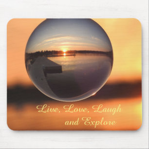 Sonnenuntergang Live Lagh Liebe Crystal Ball Mousepad
