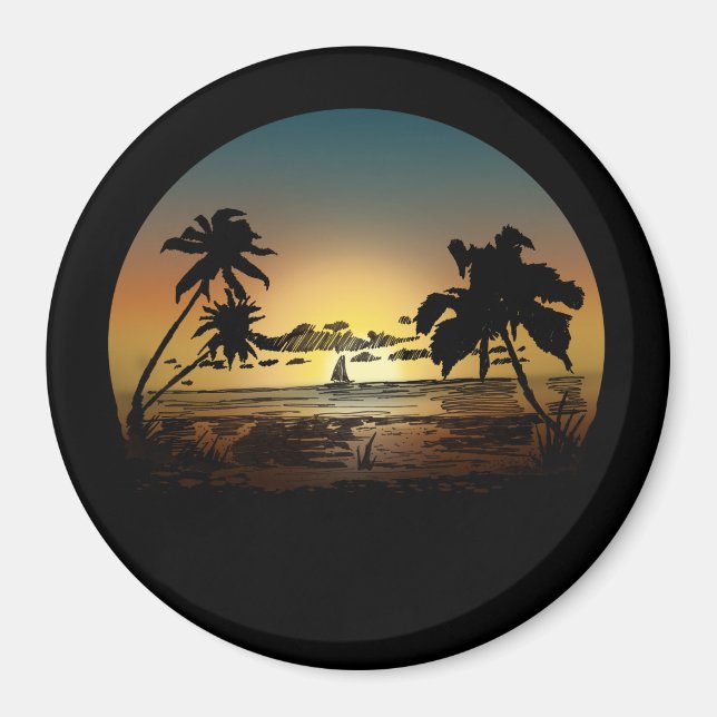 Sonnenuntergang Magnet (Vorne)