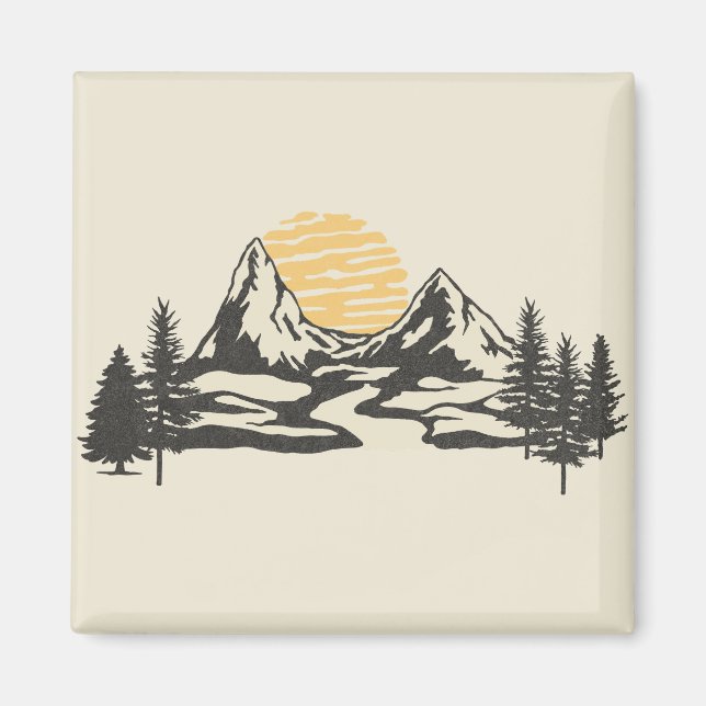 Sonnenuntergang Magnet (Vorne)