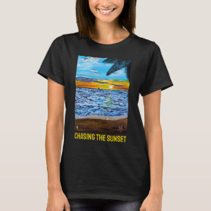 Sonnenuntergang malend von Alfred Fox T-Shirt