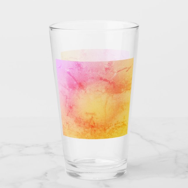 Sonnenuntergang Marmorglas-Cup Glas (Vorderseite)