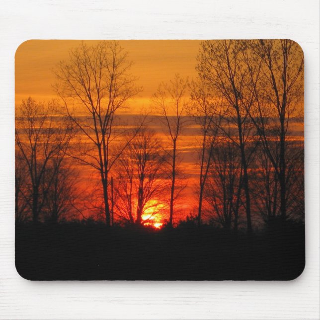 Sonnenuntergang-Mausunterlage Mousepad (Vorne)