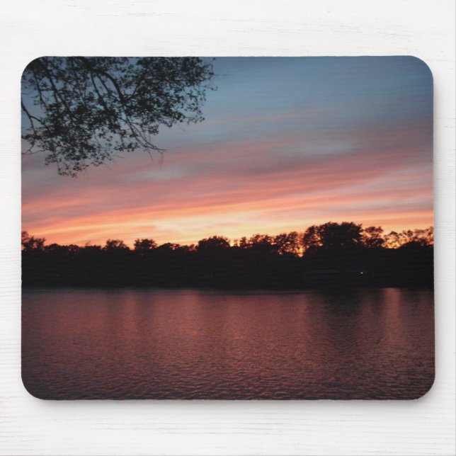 Sonnenuntergang-Mausunterlage Mousepad (Vorne)