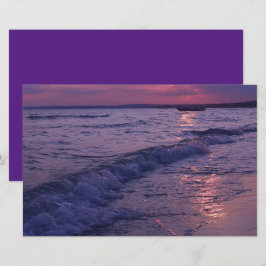 Sonnenuntergang Meer bewölkt Himmelsbuch Papier
