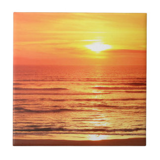 Sonnenuntergang-Meer Fliese
