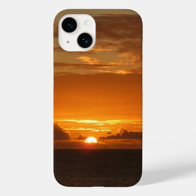 Sonnenuntergang Meer I tropische farbenfrohe Seenl Case-Mate iPhone Hülle (Rückseite)