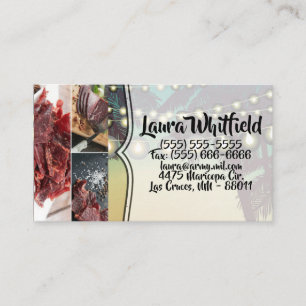 Sonnenuntergang mit der Visitenkarte Palm Tree Str