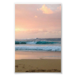 Sonnenuntergang mit Meer Fotodruck