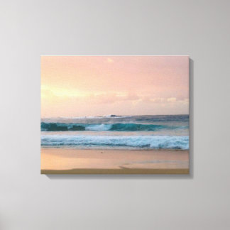 Sonnenuntergang mit Meer Leinwanddruck