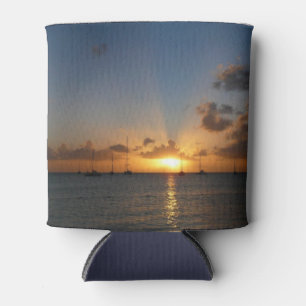 Sonnenuntergang mit Segelbooten Tropical Landscape Dosenkühler
