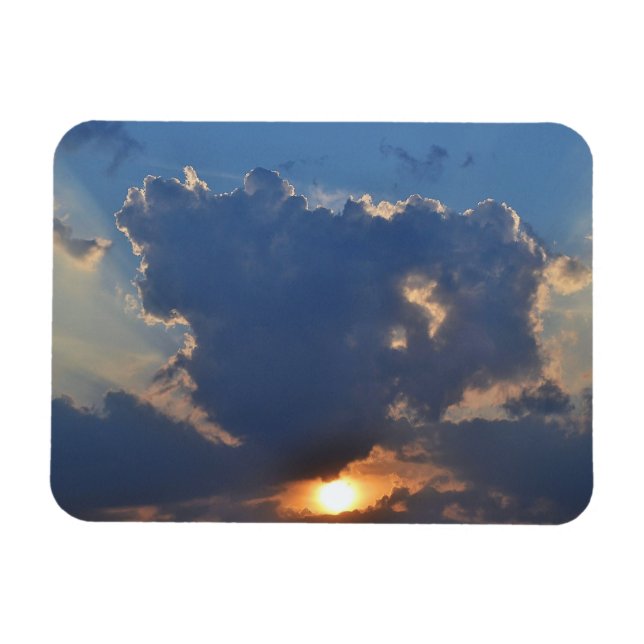 Sonnenuntergang mit Teacup Cloud Formation von STa Magnet (Horizontal)