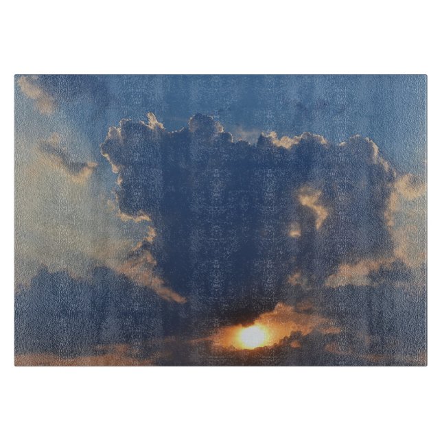 Sonnenuntergang mit Teacup Cloud Formation von STa Schneidebrett (Vorderseite)
