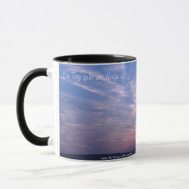 Sonnenuntergang mit Text - Tasse 325ml