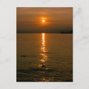 Sonnenuntergang Montreux Postkarte