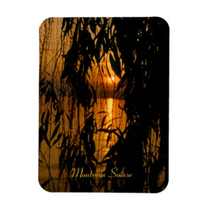 Sonnenuntergang Montreux Schweiz Flexi Magnet