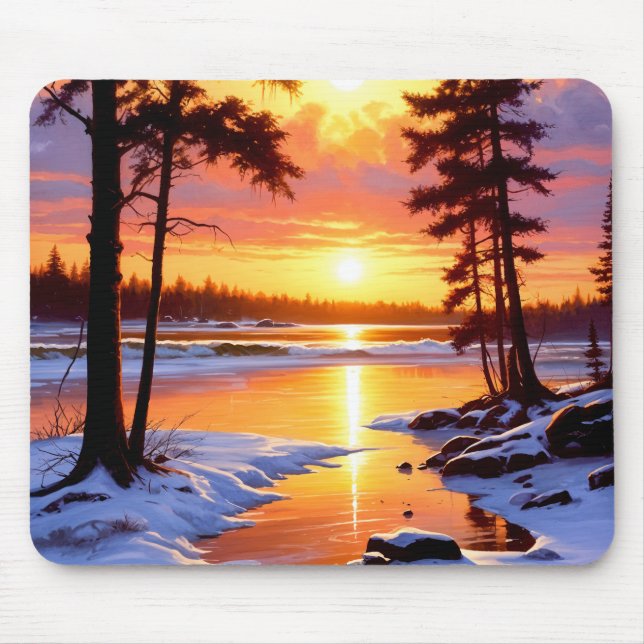 Sonnenuntergang Mousepad (Vorne)