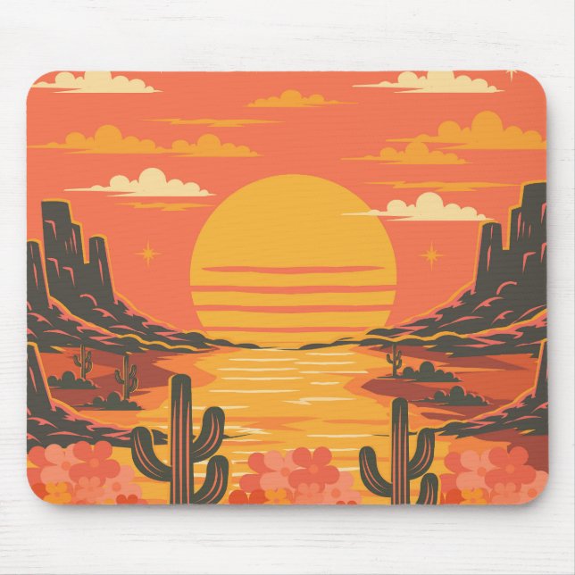 Sonnenuntergang Mousepad (Vorne)
