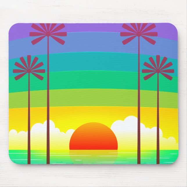 Sonnenuntergang Mousepad (Vorne)