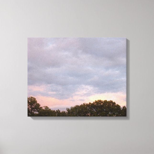 Sonnenuntergang nach dem Sturm Leinwanddruck (Vorderseite)