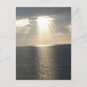 Sonnenuntergang nach dem Sturm Postkarte