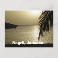 Sonnenuntergang: Negril, Jamaica Postcard