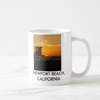 Sonnenuntergang, NEWPORT-STRAND, KALIFORNIEN Tasse
