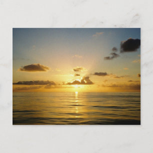 Sonnenuntergang nördlich von Bermuda Postkarte