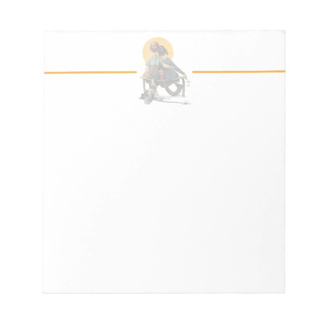 Sonnenuntergang Notizblock (Vorderseite)