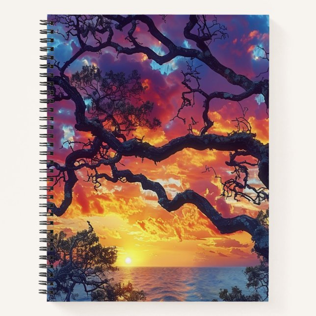 Sonnenuntergang Notizbuch (Vorderseite)