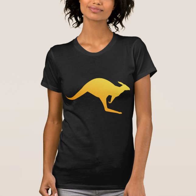 Sonnenuntergang-orange australisches T-Shirt (Vorderseite)